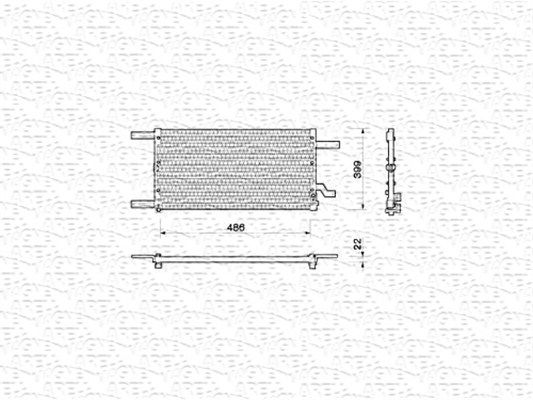 MAGNETI MARELLI Конденсатор, кондиционер 350203144000